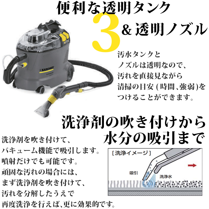 交換無料！ ケルヒャー KARCHER カーペットリンスクリーナー Puzzi用 ハンドノズル 4.130-116.0