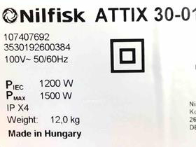 ニルフィスク 業務用 100V 乾湿両用掃除機 ATTIX 30-01PC PRO ドライ 