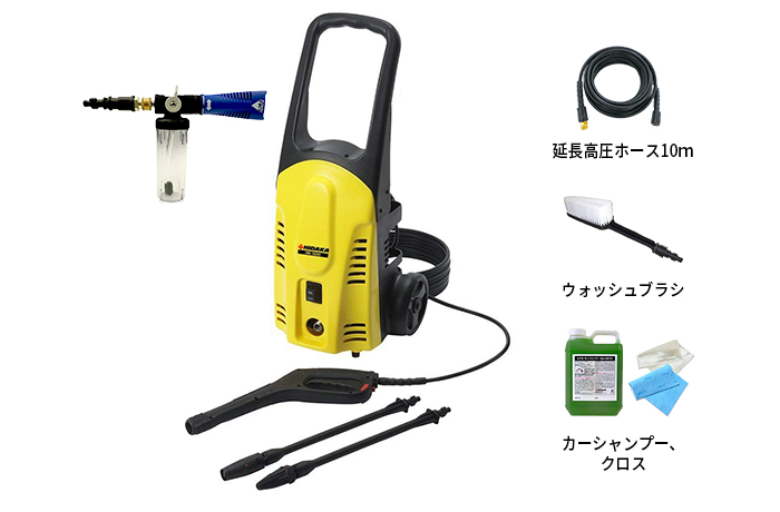【HIDAKA】 ヒダカ 家庭用高圧洗浄機 HK-1890 J0065 Amazon | 【在庫限り】ヒダカ 高圧洗浄機 HK-1890 （標準セット