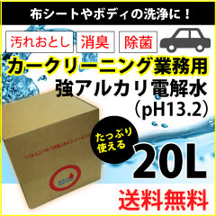 アルカリ電解水　業務用　20リットル　除菌　消臭　洗浄　【業界最安値】