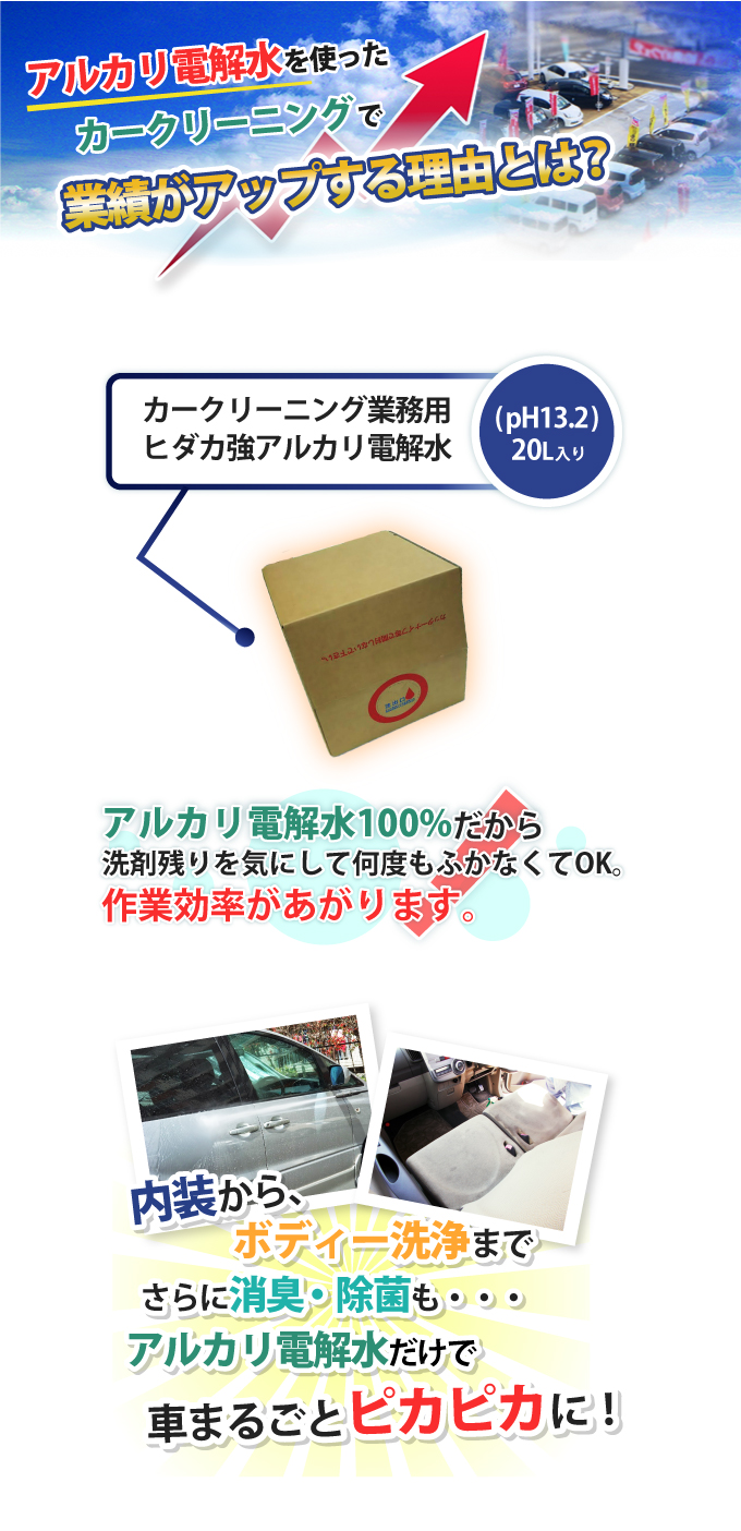 アルカリ電解水　業務用　20リットル　除菌　消臭　洗浄　【業界最安値】