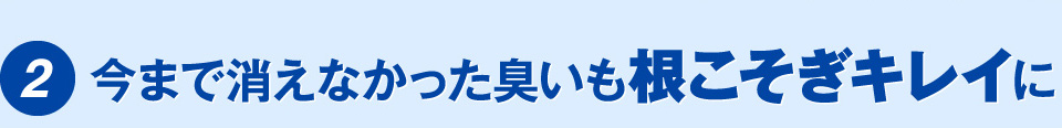 根こそぎキレイに